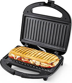 Сендвічниця Tiastar Panini Press, зі світловими індикаторами, пластани з антипригарним покриттям, 750 Вт