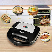 Сендвічниця Tiastar Panini Press, зі світловими індикаторами, пластани з антипригарним покриттям, 750 Вт, фото 5