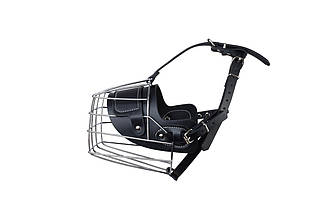 Намордник Pet Nova металевый з підкладкою зі шкіри розмір XL 50-12см