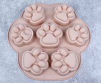 Силіконова форма для мила "Лапки"  планшет