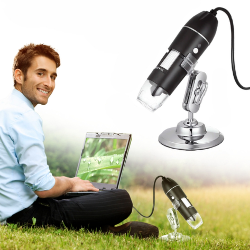 Електронний мікроскоп із підсвічуванням USB Цифровий мікроскоп для паяння телефону зі збільшенням 1600х Кишеньковий, фото 1