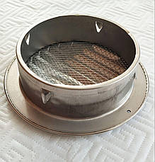 D150 решітка вентиляційна зовнішня дзеркальна н/ж 201, фото 3