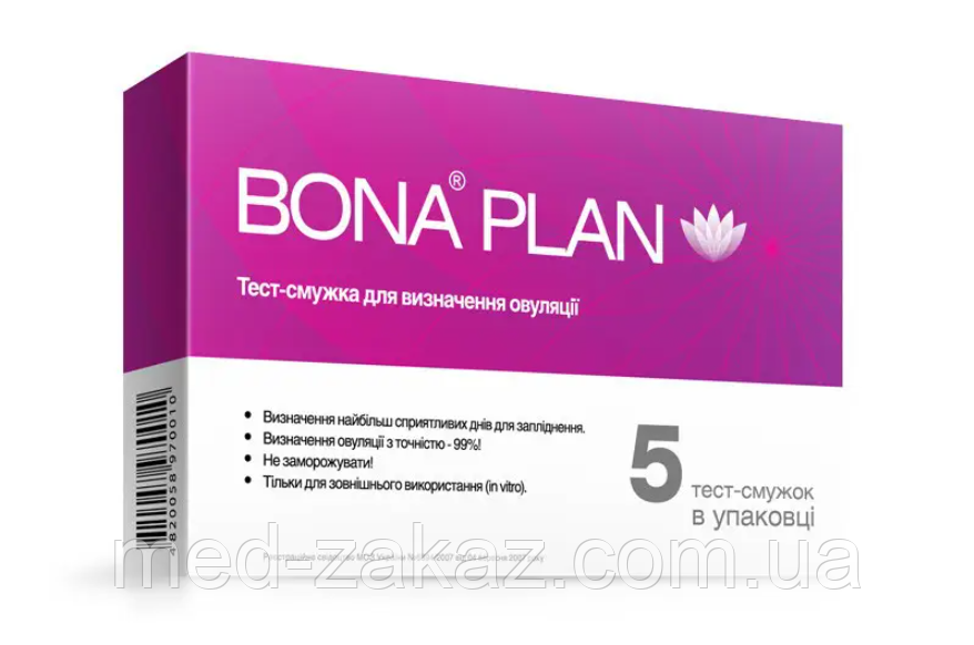 Тест-смужка для визначення овуляції Bona-plan 5 шт