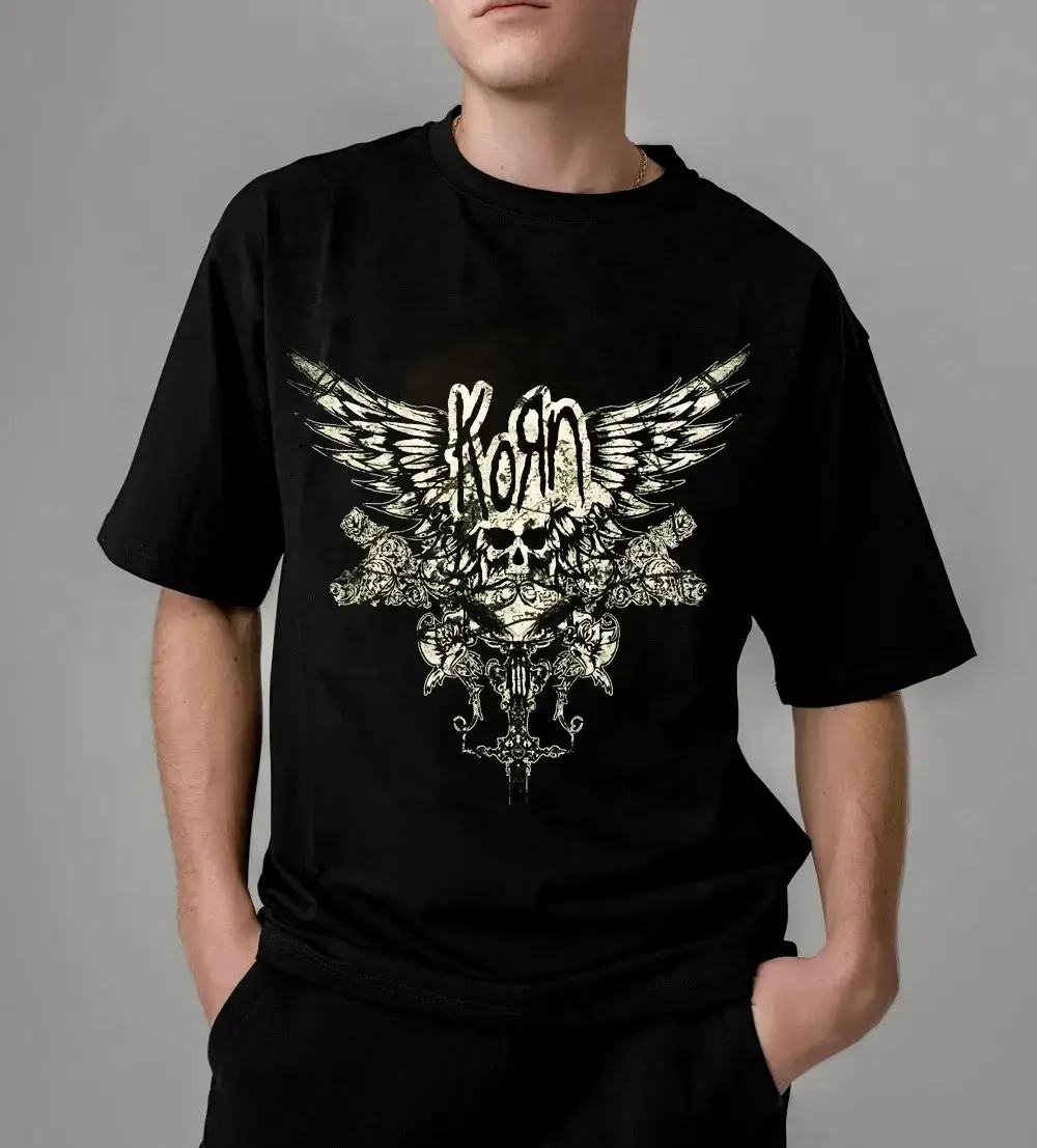 Футболка з принтом Rock Band "Korn" 2