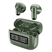 Бездротові Bluetooth навушники BPG Retro Back Clip Portable TWS 1990 (Зелені)