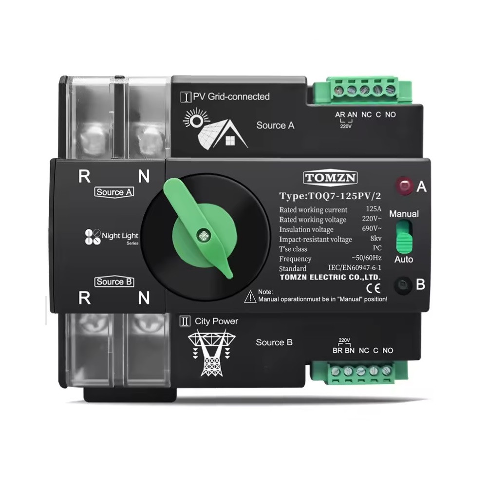 Заказать Автомат ввода резерва Tomzn TOQ7-125PV/2 TOQ7 2P 125A