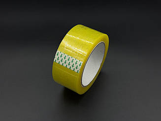 Скотч поліпропіленовий клейкий 45мм 100 метрів 45 мікрон. Yellowish