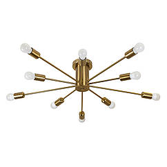 Сучасна люстра під змінні лампи Levistella цоколь E27 ламп 10 шт колір Бронзовий LVS4717