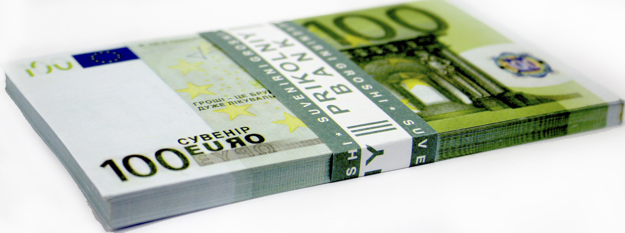 Сувенірні гроші "100Євро"(80шт)