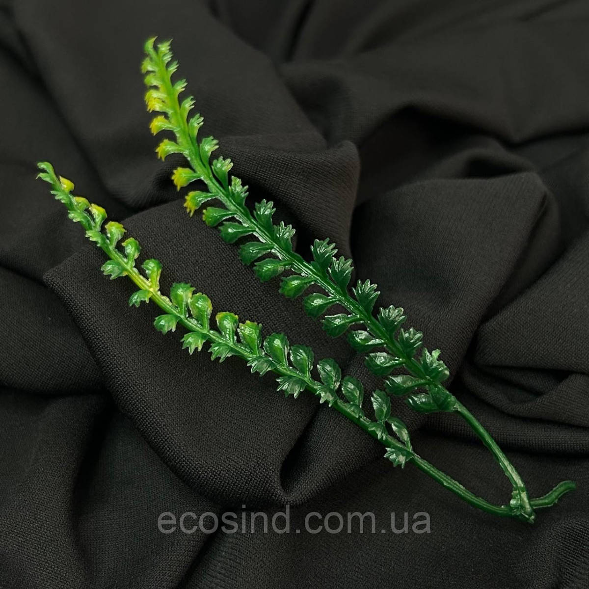 Добавка подвійна пластикова «Лапки», зелена з жовтим, 15 см, фото 1