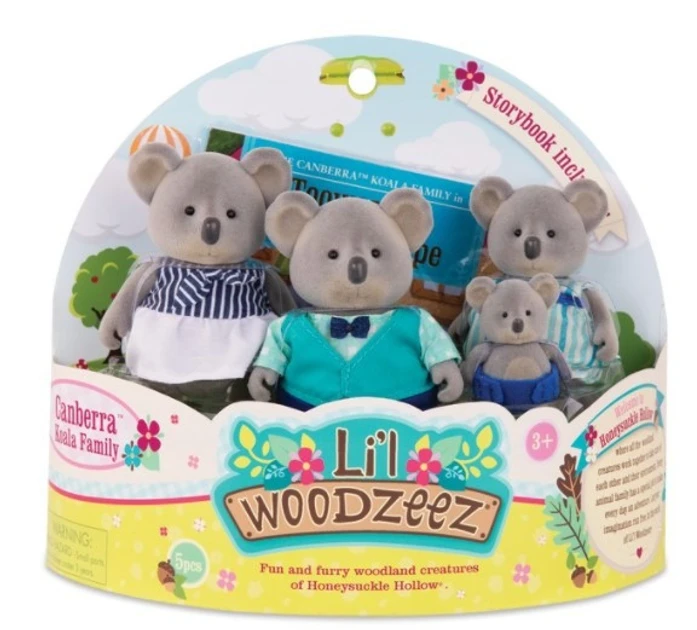 Ігровий набір фігурок Li'l Woodzeez Сім'я Коал 6155M, фото 1