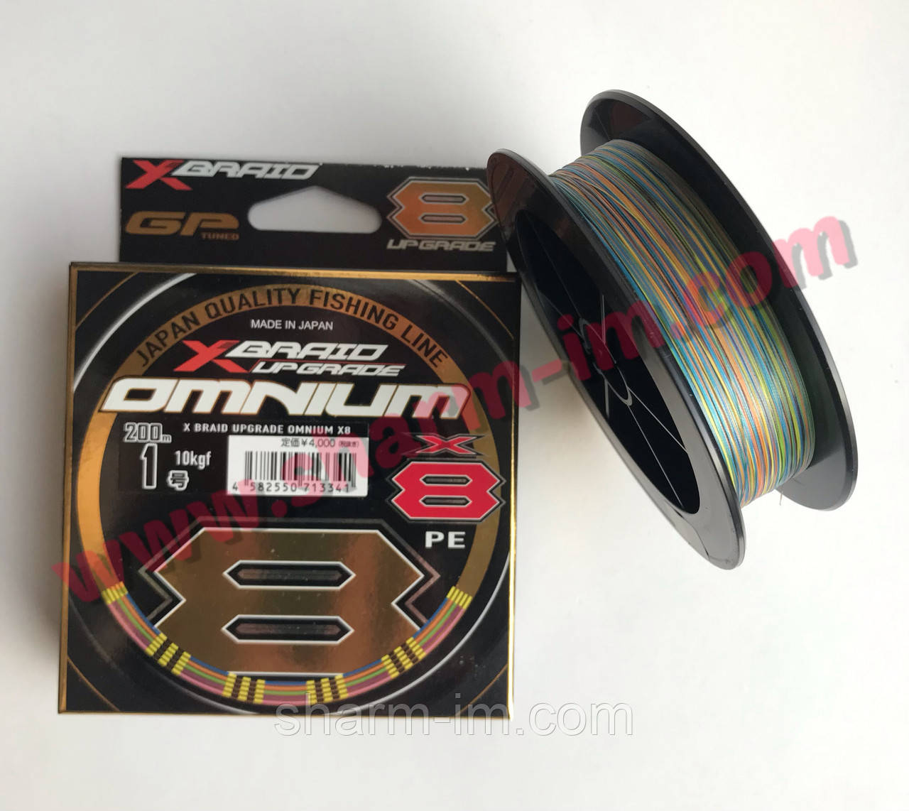 Плетений шнур YGK X-Braid Upgrade Omnium X8 200 м #1,0 (0.165 мм / 22 lb / 10 кг) Мультиколор
