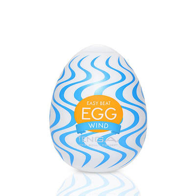 Мастурбатор-яйце Tenga Egg Wind з зигзагоподібним рельєфом