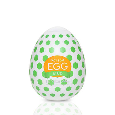 Мастурбатор-яйце Tenga Egg Stud з шестикутними виступами