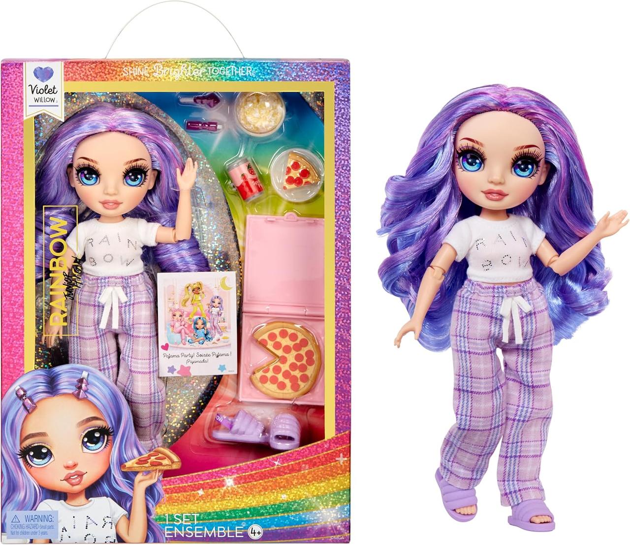 Лялька Rainbow High Junior Doll Violet з аксесуарами 503705