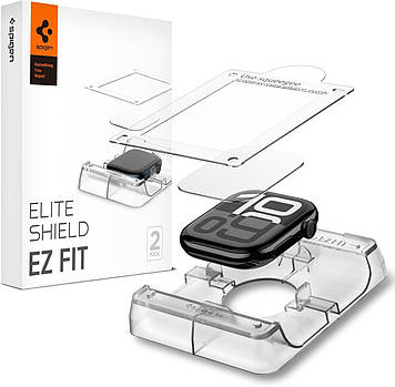 Захисна плівка Spigen для Apple Watch 10 (42mm) - Elite Shield EZ Fit (2шт), Clear (AFL08580)