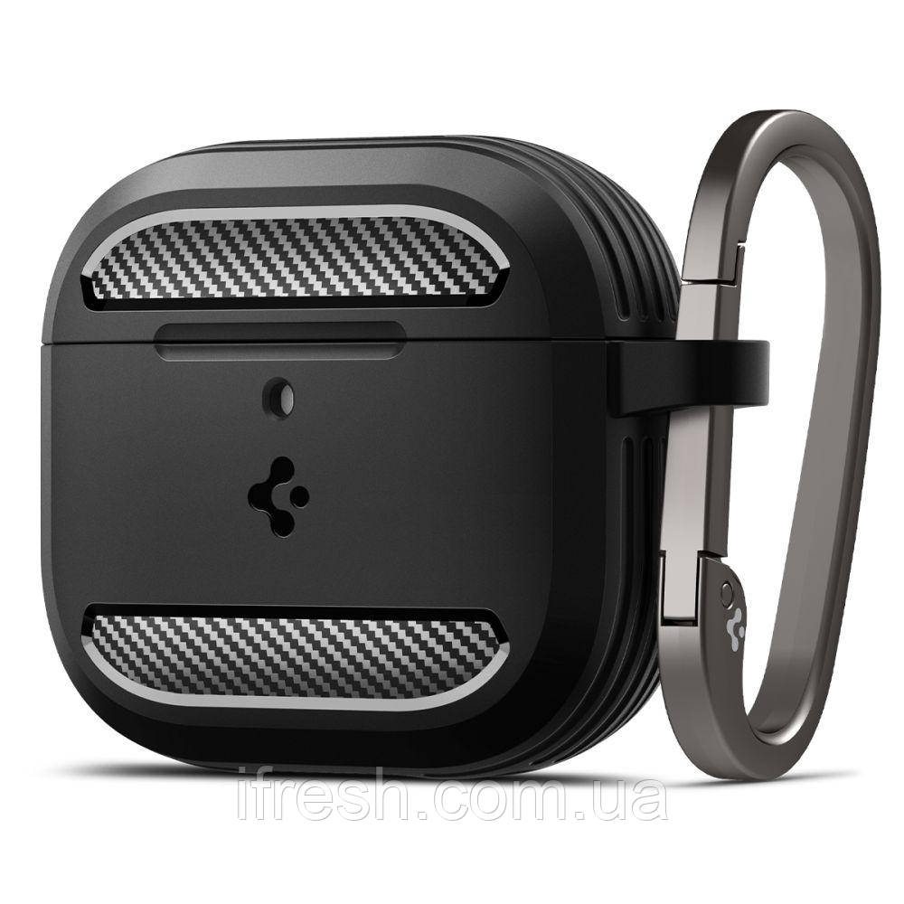 Чохол Spigen для Apple AirPods 4 - Rugged Armor, Matte Black (ACS08642)