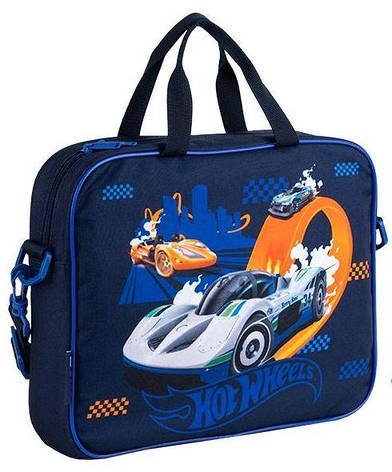 Шкільна текстильна сумка Kite HW25-589 Hot Wheels, фото 1