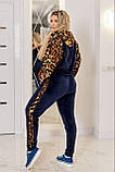 Костюм велюровий з леопардовим принтом у кольорах 8593, фото 10