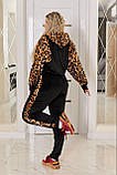 Костюм велюровий з леопардовим принтом у кольорах 8593, фото 5