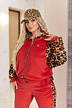 Костюм велюровий з леопардовим принтом у кольорах 8593, фото 8