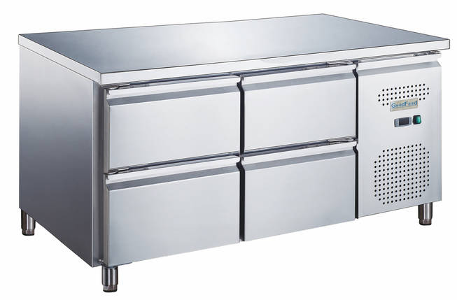 Холодильний стіл GoodFood GF-GN2140TN-HC (чотири шухляди), фото 1