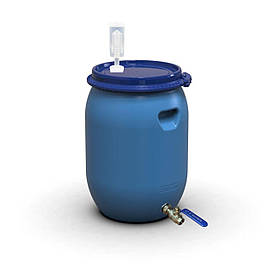 Бочка для бродіння 55 л з винним клапаном U-подібний та краном 1/2" з нержавіючої сталі AISI 304 Так