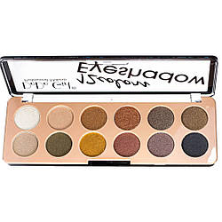 Палетка перламутрових тіней для повік DoDo Girl Eyeshadow, 12 відтінків