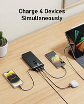 VEEKTOMX Power Bank 30000 мА·год, портативний зарядний пристрій із функцією швидкого заряджання 20 Вт, акумулятор P, фото 4