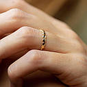 Кільце "Клер" в жовтому золоті к07447 Zipexpert ZIPEXPERT, фото 4
