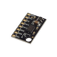 3-осевой акселерометр ADXL345 для измерения ускорения ±2/4/8/16 g, I2C/SPI, 13 бит, 40 мкА, низкое напряжение 2-3,6 В