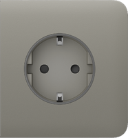 SideCover (basic) [type F] olive Бічна панель для вбудованої розетки, фото 2