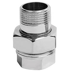 Згін американка згін з накидною гайкою Valve J.G. прямий 1/2 дюйми латунний хромований