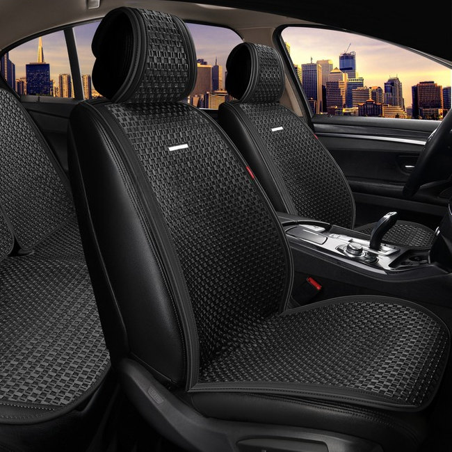 Накидки на передній ряд CarFashion, модель Breeze Front, чорний