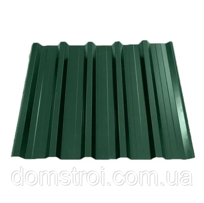 Профнастил 1500х950 мм (тонкий) RAL 6005 Зелений, фото 1
