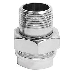 Згін американка згін з накидною гайкою Valve J.G. прямий 1 дюйми латунний хромований