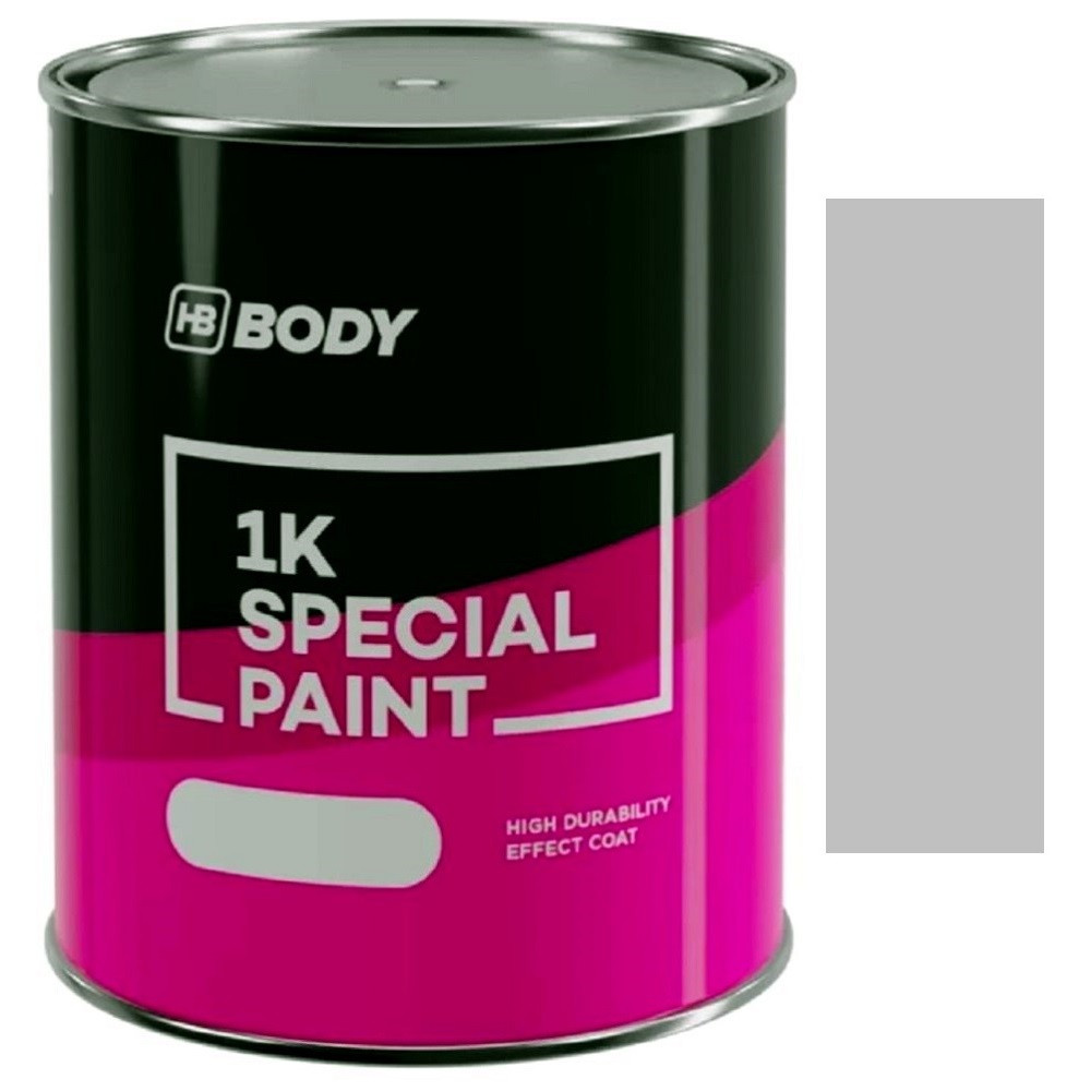 Алкідна фарба срібляста Body 413 Silver Alkyd Paint RAL 9006 1л