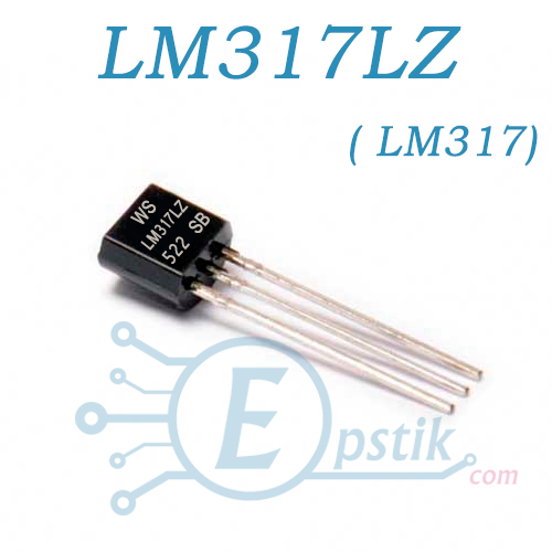 LM317M, регульований стабілізатор, 1.2В - 37В, 0.5А, TO92