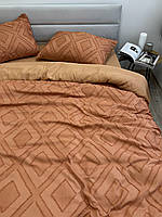 Комплект постельного белья Ecotton Jaquard полуторный 150х215 см Orange
