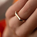 Кільце "Дженніфер" в червоному золоті к07420 Zipexpert ZIPEXPERT, фото 7