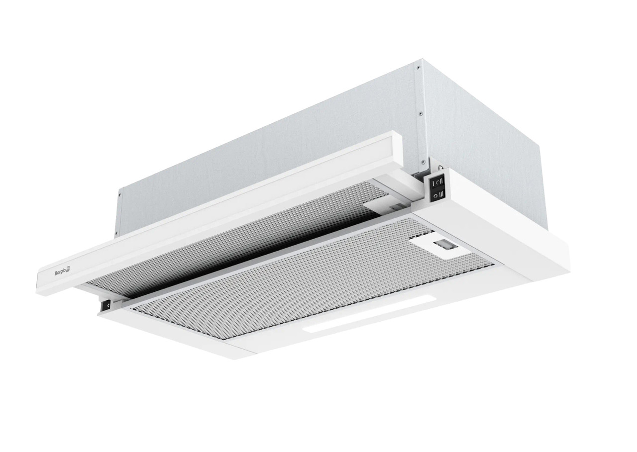 Витяжка вбудована кухонна BORGIO TLC (TR) 60 White Glass