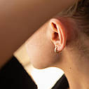 Сережки — кільця в жовтому золоті с08378 Zipexpert ZIPEXPERT, фото 8