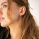 Сережки — кільця в жовтому золоті с08378 Zipexpert ZIPEXPERT, фото 9