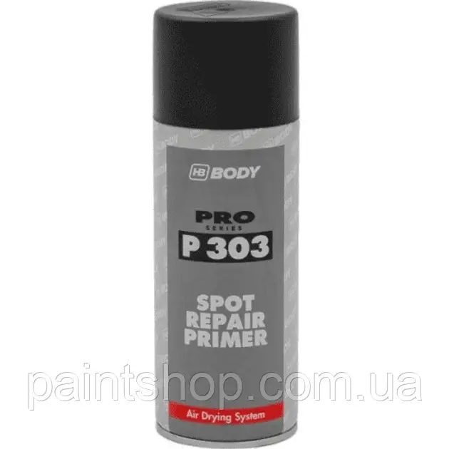 Грунт-наповнювач HB Body Spray P303 Чорний 400 мл, фото 1