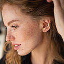 Сережок-кафа в жовтому золоті с06951 Zipexpert ZIPEXPERT, фото 3