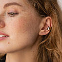 Сережок-кафа в жовтому золоті с06951 Zipexpert ZIPEXPERT, фото 4