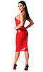 Плаття Noir Handmade F354 Red powerwetlook dress — L, фото 5