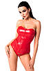 Корсет Noir Handmade F355 Red powerwetlook corset - S, фото 2