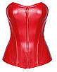 Корсет Noir Handmade F355 Red powerwetlook corset - S, фото 4