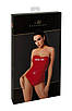 Корсет Noir Handmade F355 Red powerwetlook corset - S, фото 6